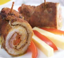 Rulouri de vita cu ficatei si legume