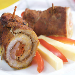 Rulouri de vita cu ficatei si legume