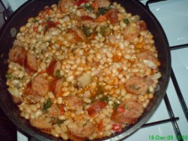 fasole cu carnati